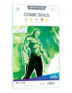 100 Comic Bags BIG /  Bolsas de Comics Current Size